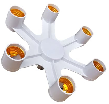 THINCAN E26 E27 7 6 5 4 3 en 1 Ampoules LED Adaptateur de Socle Répartiteur Standard Support de Lampe Convertisseur de Base pour Home Commercial