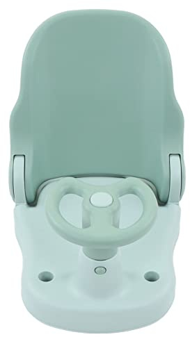 Chrees Seggiolino da Bagno per Neonati, Sedia da Doccia di Sicurezza Regolabile Antiscivolo con Superficie Antiscivolo in TPE e Bracciolo Volante per Neonati e Neonati (Verde)