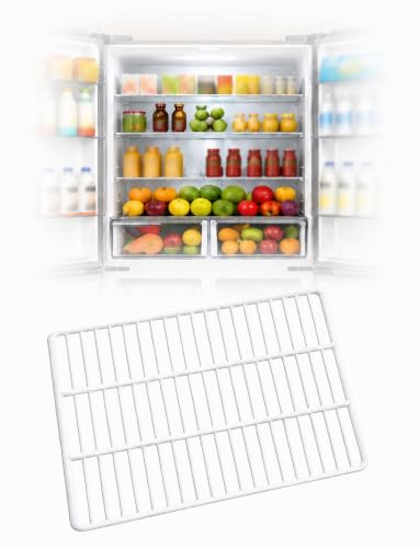 Générique Clayette Frigo Congélateur, Rangement Vitrine Réfrigérée | Acier carbone，Grille ajourée 16mm espacement，Compatible frigos,congélateurs(50x46 cm/19.7x18.1 in)