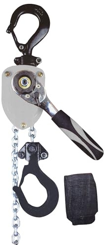 Shop Tuff STF-1010LH 1/2 Ton Manual Lever Chain Hoist, Heavy-Duty Steel Hand Puller with 10 Ft Lift Height for Garage, Workshop, or Lifting Equipment