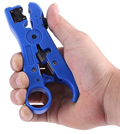 BORDSTRACT Alicates Pelacables, Cortacables, Alicates Electricista Para Par Trenzado UTP/STP, Líneas Telefónicas Planas y Cables Coaxiales RG-59/11/7/6