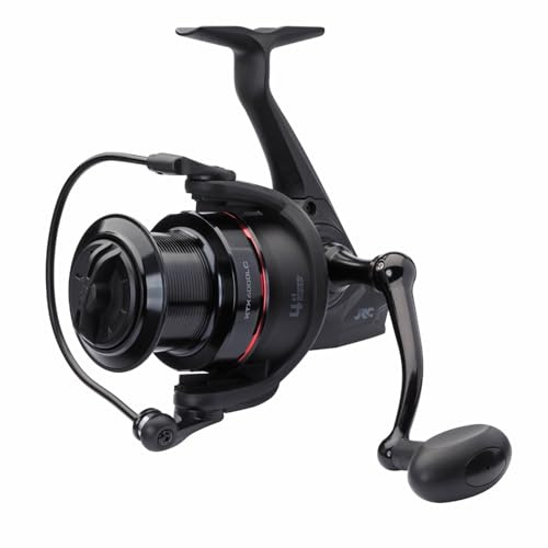 JRC XTX fiskerulle, spinnrullar, stor pitrulle, unisex, svart, 6 000, främre drag