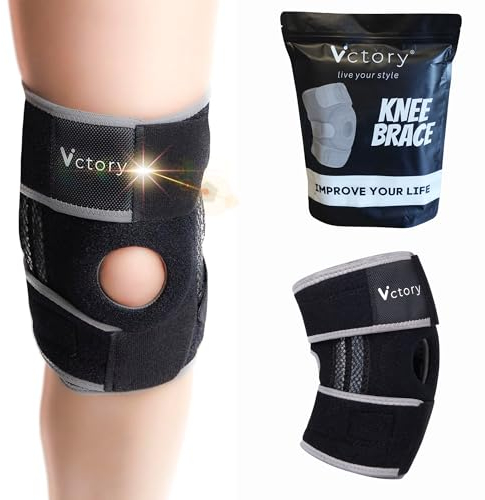 𝗩𝗶𝗰𝘁𝗼𝗿𝘆® - Ginocchiera Ortopedica Regolabile | Tutore Ginocchio Con Stabilizzatori Laterali | Fascia Supporto Sportivo Per Legamenti Menisco Rotula Artrosi | Unisex