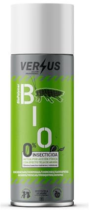 VERSUS Biopolymer - BIO - Con 0% Insecticida – atrapa los insectos a modo telaraña y los elimina SIN insecticidas, ideal para el hogar con Niños y Animales.