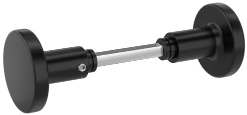 AwmnSrman Türknauf Drehbar Türgriff mit Vierkant 8 mm Schwarz