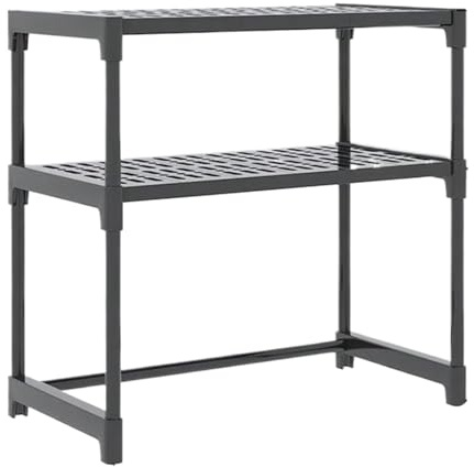 Hemousy Supporto per Microonde,Scaffale Per Microonde | Scaffale Organizzatore Multifunzionale Per Elettrodomestici Utensili Stoviglie Pentole E Bottiglie Spezie