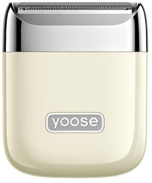 yoose Maquinillas de afeitar eléctricas para mujer, recortadora de bikini de aleación IPX7 para mujer (USB-C, peine recortador, múltiples modos de afeitado), tamaño portátil, porcelana blanca
