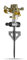 CLGarden Rasensprenger RS3 - massiv aus Metall - Kreisregner 360°