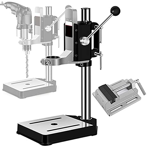 Bohrmaschinenständer, Bohrständer Bohrmaschinenständer für Handbohrmaschine mit Schraubstock, Einstellbare Werkbank-Reparaturwerkzeug