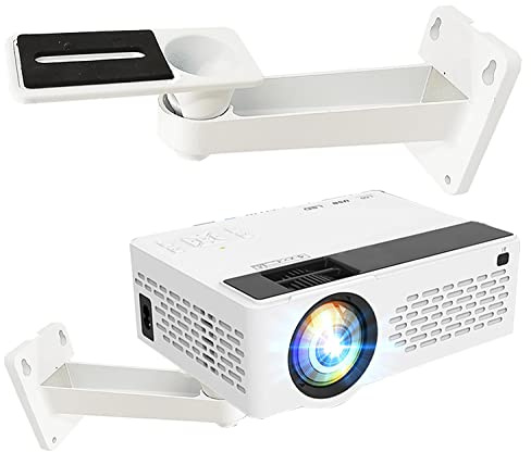 2-Be-Best Mini Projector Wall Mount Upgraded Angle Adjustable Projector Mount Length 7.9 in Rotation 360° Projectors Mounts Compatible with Most Mini Projectors