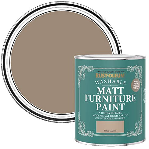 Rust-Oleum Brown Furniture Paint in Matt Finish - Salted Caramel Matt 750ml