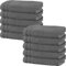 Erwin Müller Handtuch 10er-Pack Heidelberg 100% Baumwolle anthrazit Größe 50x100 cm - saugstark, gut trocknend, kompakt, leichte Qualität - ideal für Sport, Strand, Reisen