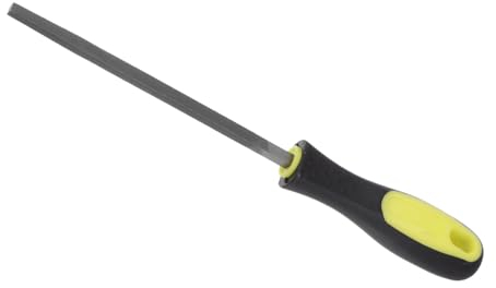 CoCud Lima Quadrata, | Lunghezza Lima 6 | Lima a Mano in Acciaio al Carbonio Media Taglia con Manico Antiscivolo per Modellare Metallo Legno Plastica, 1pz