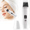 Skin Scrubber Ultraschall, Ultraschallpeelinggerät für Gesichtsreinigung, Ultraschall-Peeling Porenreiniger, Mitesserentferner Akne-Entferner, mit LCD-Display und USB-Aufladung zur Hautpflege (Weiß)