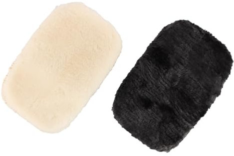 ieron 2 pezzi Guanti per lucidatura Panno per lucidatura scarpe in pile per stivali in pelle Scarpe in pelle(Colore casuale)