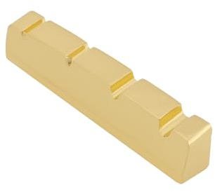 SG Store 1PC 4 Corde In Ottone Basso Chitarra Capotasto 43x9x6mm Pre-scanalato Superiore Capotasto Per Elettrico PB Basso Chitarra Accessori