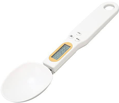 ZJchao Cucchiaio Dosatore Elettronico, Bilancia per Alimenti Ricaricabile da 500 G 0,1 G, Bilancia Digitale con Display LCD, Misurino per Alimenti, per Chicchi di caffè, per Gadget da Cucina, Cibo