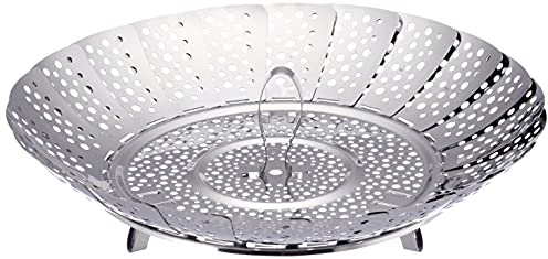 Tescoma 644808 Presto Cestello per Cottura a Vapore, Acciaio Inossidabile, Argento, 28 cm, 1 Pezzo