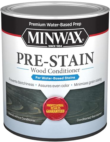 Minwax 61850/61851 Water-Based Pre- Stain Wood Conditioner Tintable with White Tint Base, 1 Quart by Minwax