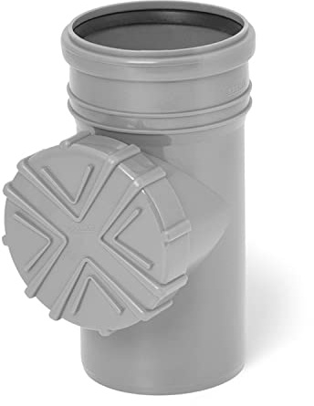 MKK Regenwasserfilter DN 100 Ø 110 mm PP braun grau graphit orange Laub Sieb Ablauf Fallrohr Rohr Dachrinne (Grau)
