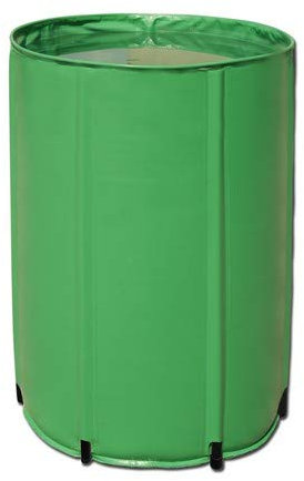 Aquaking Barril de agua plegable de 100 litros de PVC, depósito flexible, depósito de nutrientes, barril de lluvia