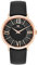 Rhodenwald & Söhne Damen Uhr analog Japan Quarz mit Echtleder schwarz Armband verziert mit Kristallen 10010335