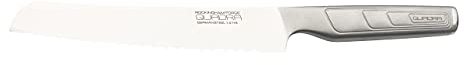 Rockingham Forge Quadra Range Bread Knife, 8” (20cm) Serrated Stainless Steel Chef Kitchen Blade