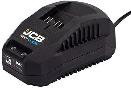 JCB 18V 2.4A Fast Charger compatible with JCB 18V Lithium-ion batteries & JCB 18v Cordless Power Tools, Drill Driver, Combi Drill, Orbital Sander and More, 3 Year Warranty