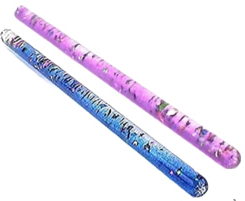 Glitter Wand, Magic Wonder Tube - for Kids, Sensory Room, Kaleidoscope Wand Replacement Two 11 Wonder Wand Sticks (Blue, Purple)