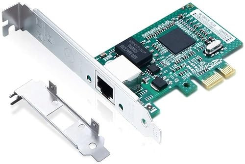 ipolex 1.25G Ethernet-Netzwerkkarte, 1x RJ45+ Port, 10GbE NIC mit Broadcom BCM5751 Controller, Unterstützung Windows Server/Windows/Linux/VMware (unterstützt VMware ESXi 7.0 Nicht, Mac OS)