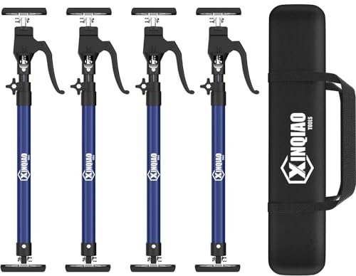 XINQIAO Cabinet Jacks for Installing Cabinets, Heavy Duty Third Hand Tools Adjustable Support Pole from 23.6 in to 45.3 in, 4 PCS