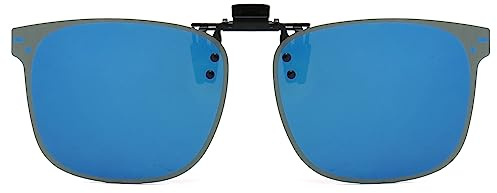 LJCZKA Clip Occhiali da Sole Polarizzati Uomo Donna, Clip per Occhiali da Vista con Flip Up Lenti da Sole Sovrapponibili Magnetici