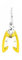 Angeln Zange, Fisch Lippengreifer Muti-Funktion Zange, Geflecht Cutter Split Ring Zange Haken Entferner Fisch Halter Multi Werkzeuge Angeln Zubehör Tackle - Gelb
