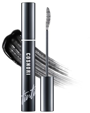 COSNORI Eyelash Tinting Serum 01 Deep Black - Eyelash Boost Tinting Serum – Eyebrow Growth Enhancer for Longer and Thicker – Vegan, Irritation Free- Peptides, Hyaluronic Acid, 0.3 fl.oz / 9g (Black)