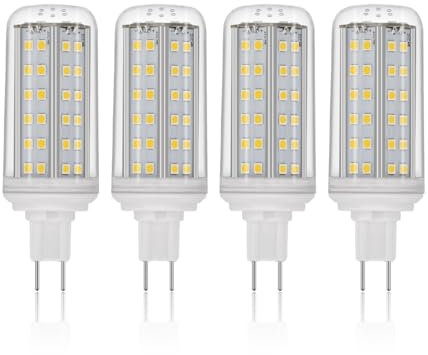 Ampoule LED G8.5 8 W Remplace l'ampoule aux halogénures métalliques G8.5 Powerball CDM, remplacement de l'ampoule CDM-TC/CMH/HID/T4.5, culot à deux broches G8.5 AC85-265 V, lot de 4(6000K Cool White)
