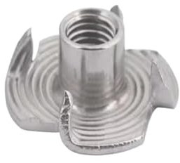 Dado scorrevole Dado scorrevole a T, dado scorrevole a T filettato, dado a quattro griffe in acciaio inossidabile 304, 10 pezzi, M5 M6 M8 M10 Dado a quattro griffe Dado a T Inserto cieco a T Ferrament