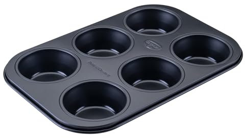 Dr. Oetker Classic Muffinform 6er – Hochwertiges Muffinblech aus Stahlblech, PFAS-frei & Antihaftbeschichtet, Hitzebeständigkeit bis 230°C – Made in Germany