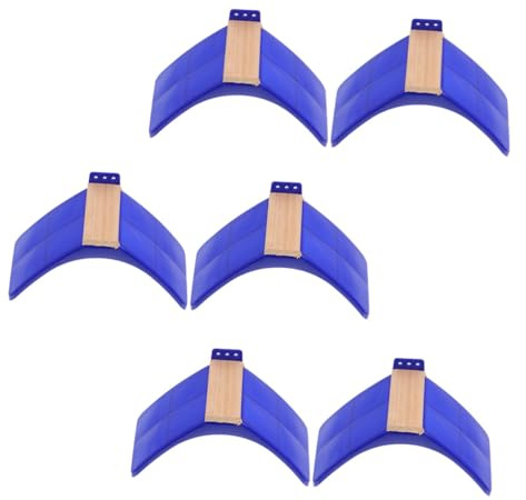 NOLITOY 6 Stück Teiliges Tauben ruhegestell aus Massivem Holz mit Stabilem Bogen Design Erhöhtem Sitzbrett für Kleine Vögel Langlebiger Kunststoff standfuß als Geschenk für Wellensittiche