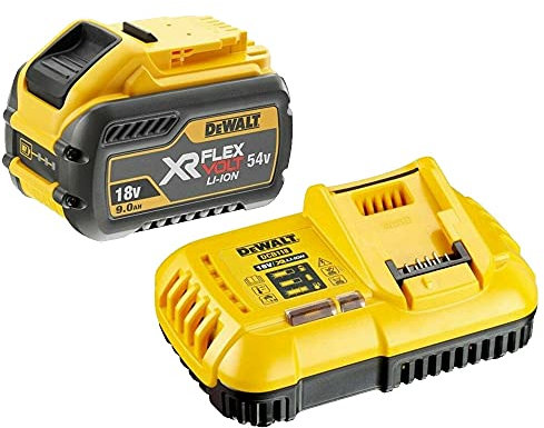 Dewalt DCB547 18v / 54v XR Flexvolt 9.0Ah Battery with DCB118 Fast Charger