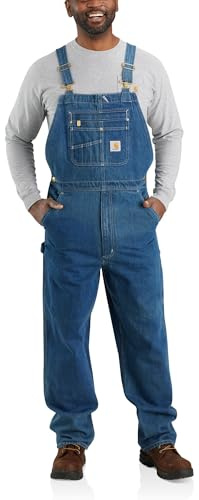 Carhartt herr Loose Fit Denim Bib Overall denim bib jumpsuit