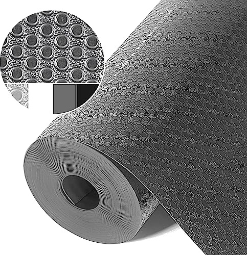 Origuuds Schubladenmatte, Eva-Material Wasserdichtem Schubladenauskleidung Antirutschmatte Kühlschrankauskleidungen Nicht Klebende für Küchenschränke Schubladen Schrank (Grau/30cm x 300cm)