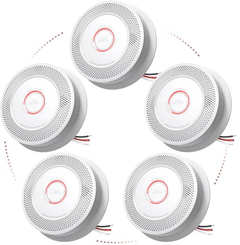 SITERLINK Hardwired Smoke and Carbon Monoxide Detector with Battery