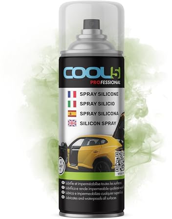 COOL5 Silicon Spray - Silikonspray für Autodichtungen, Gummiteile und Sicherheitsgurte, 400ml + Universalreiniger 500ml
