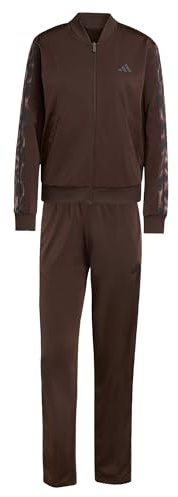 adidas Damen ESSENTIALS 3-STRIPES TRACKSUIT, Aurora Coffee/MULTICOLOR, XXL