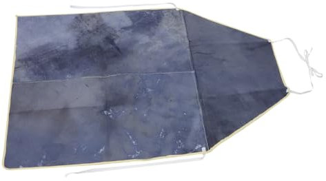 HOMSFOU Delantal de soldadura portátil de cuero vacuno, ignífugo, uso diario, para soldadores, barrera de calor, protección contra chispas, equipo de seguridad versátil