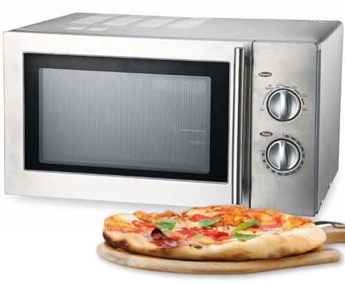YOMMAK Forno a microonde industriale Sammic HM-910 INOX 900 W | Forno a microonde in acciaio inox professionale da incasso ideale per l'ospitalità e l'uso domestico premium | Piatto girevole in vetro