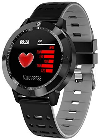 HPYHPY Smart watch waterproof tempered glass activity fitness tracker heart rate monitor sport men and women wristband