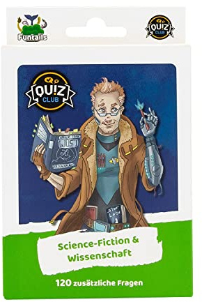 Funtails FTQC04DE Quiz Club DE – Personaggio Pack Science Fiction & Scienza