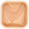 Yuecoom Schale Holz, Kautschukholz Salatschüssel,quadratische Schüssel Geschirr,Holz Schale Obstschale Schüssel Salatschüssel für Party Familientreffen für Obst für Salate(15cm)