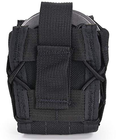 Öppen topp gångjärn handbojor hölster väska, handbojväska passar Asp/lagstiftning kedja manschetthållare/vikbar styv handbojor, kompatibel MOLLE/olika arbetsbälten